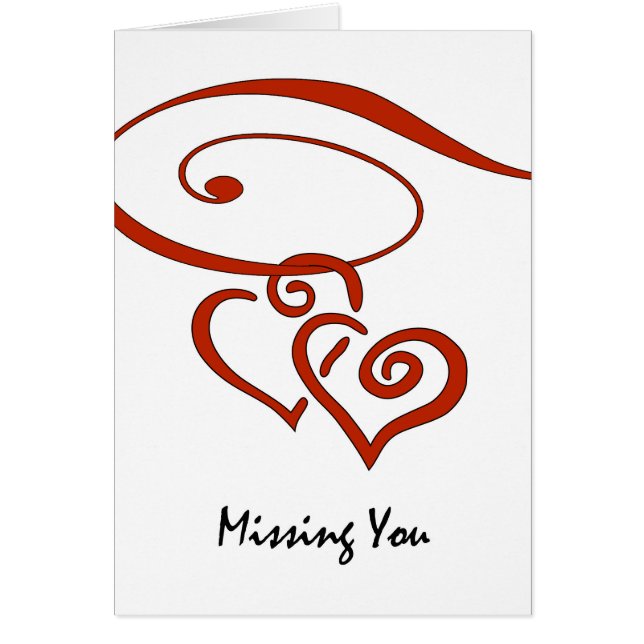 Valentine's Day, Missing You, Hearts Together (Front)