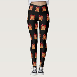 Valentine's Day Monkey Leggings