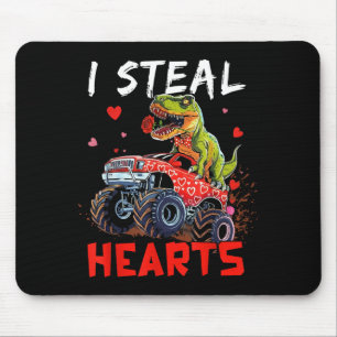Valentines Day Monster Truck Trex Boy Toddler I St Mouse Pad