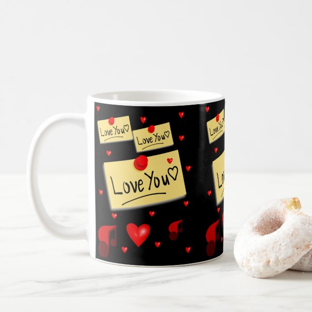 Valentine's Day Mug Mugs (With Donut)