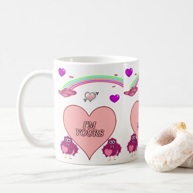 Valentine's Day Mug Mugs (With Donut)