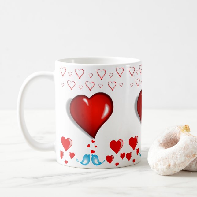 Valentine's Day Mug Mugs (With Donut)
