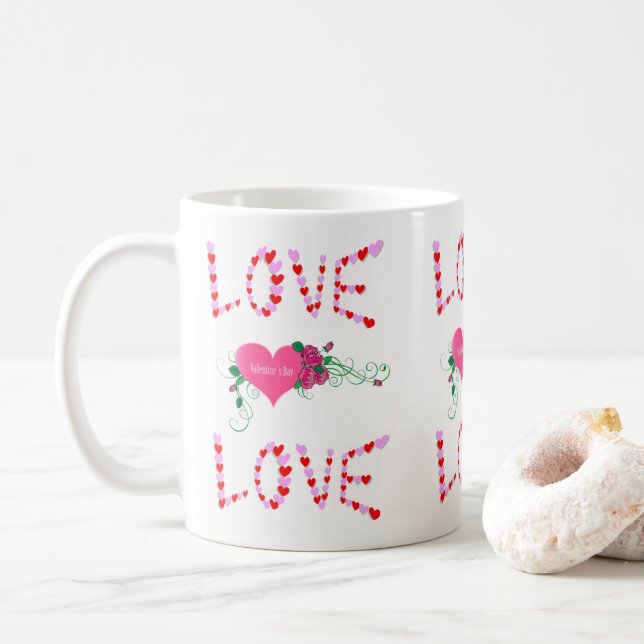Valentine's Day Mug Mugs (With Donut)