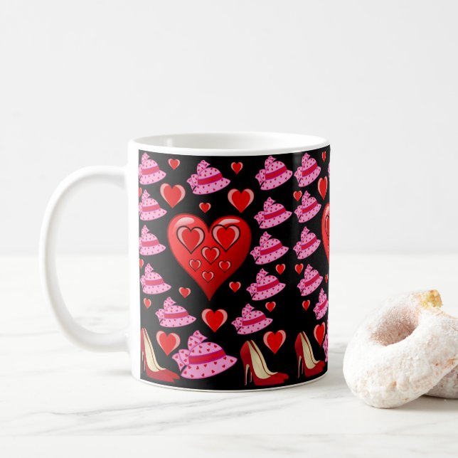 Valentine's Day Mug Mugs (With Donut)