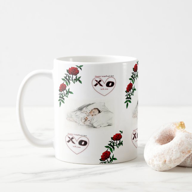 Valentine's Day Mug Mugs (With Donut)