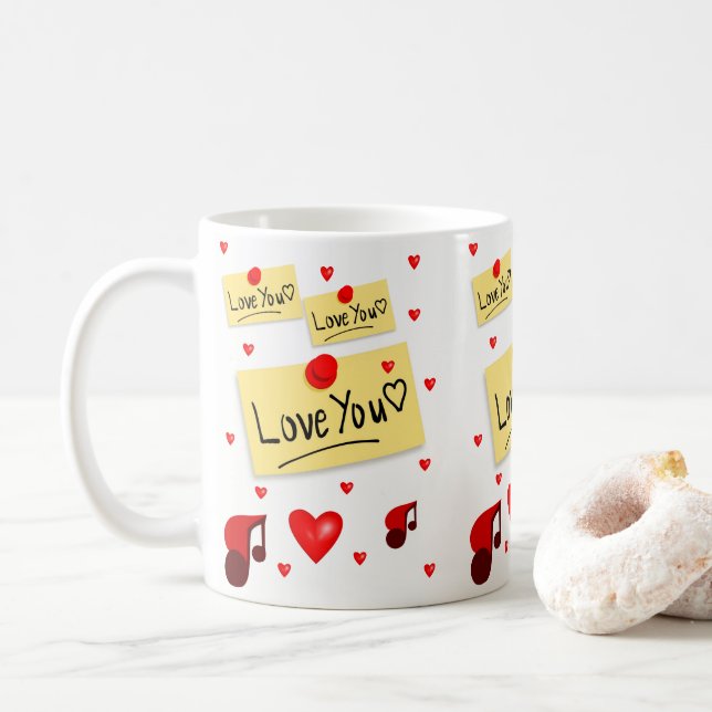 Valentine's Day Mugs (With Donut)