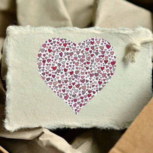 Valentine's day multicolored love hearts stickers (Creator Uploaded)