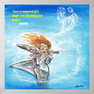Valentine's Day Music Souls Beautiful Quote Poster