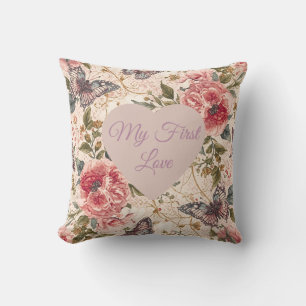 Valentine's Day, My First Love,Blooming Flowers Cushion