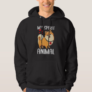 Valentines Day My Spirit Animal Pomeranian Dog I L Hoodie