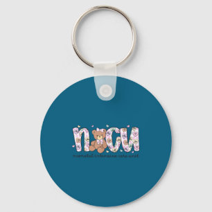 Valentines day nicu nurse cute bear neonatal icu key ring