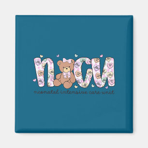 Valentines day nicu nurse cute bear neonatal icu magnet