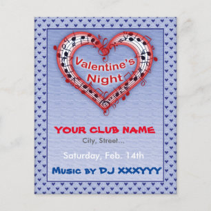 Valentine's Day, Night, Party Flyer