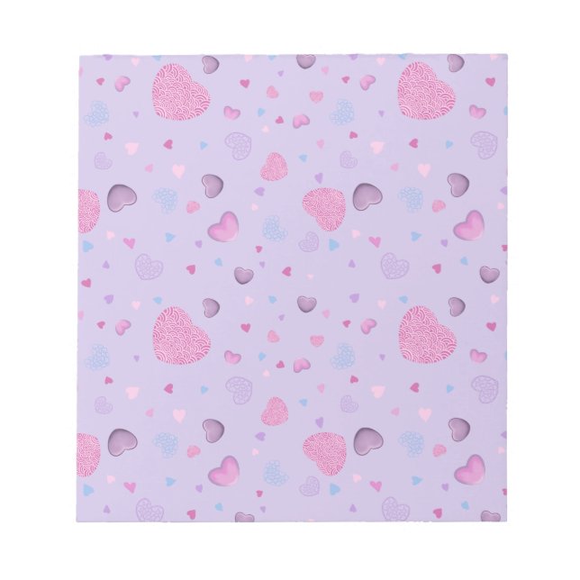 Valentine's day notepad full of hearts and love (Front)