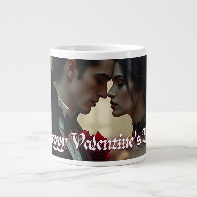 Valentine's Day of Eternal Passion Large Coffee Mug (Front)
