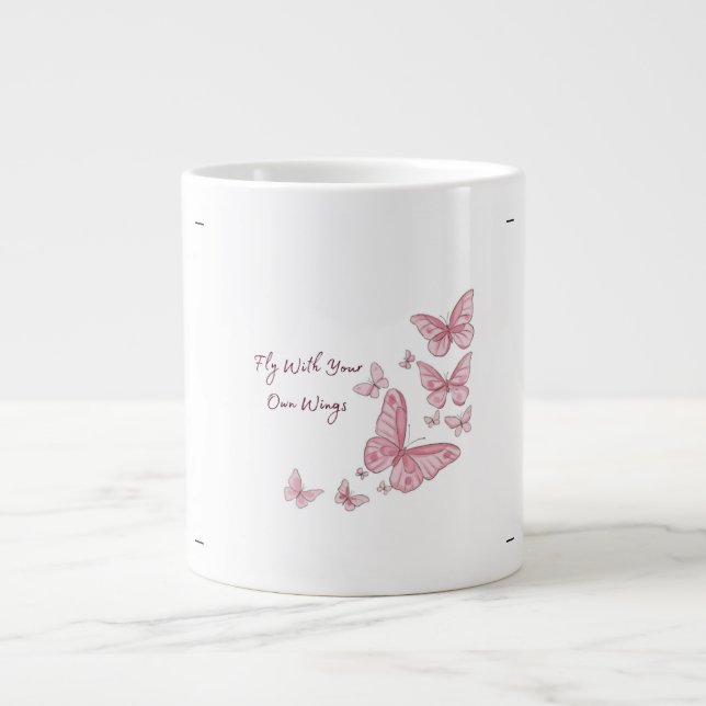 Valentine's Day of Growth Together Individually  Large Coffee Mug (Front)
