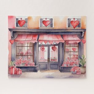 Valentine's Day Old Town Shop Jigsaw Puzzle