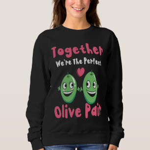 Valentine's Day Olive Couples Dating Romance Valen Sweatshirt