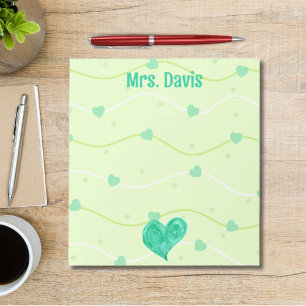 Valentine's Day or St. Patrick's Day Personalised Notepad