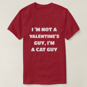 Valentines Day Outfit Personalised Quote Funny Cat T-Shirt
