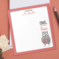Valentine's Day Owl Teacher Gift