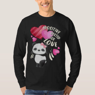 Valentine's day panda bear with hearts T-Shirt