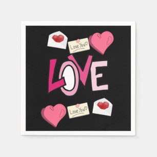 Valentine's Day Paper Napkins