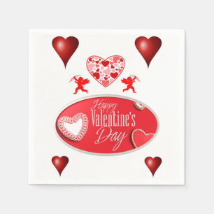 Valentine's Day Paper Napkins