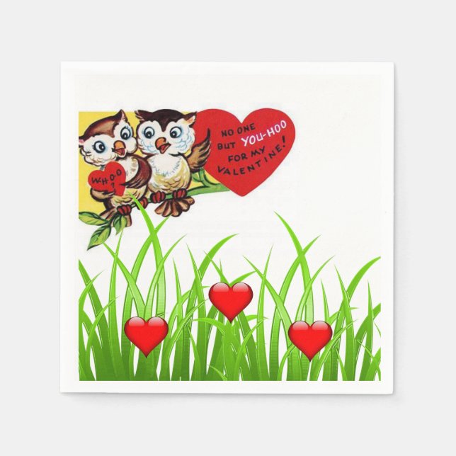 Valentine's Day Paper Napkins (Front)