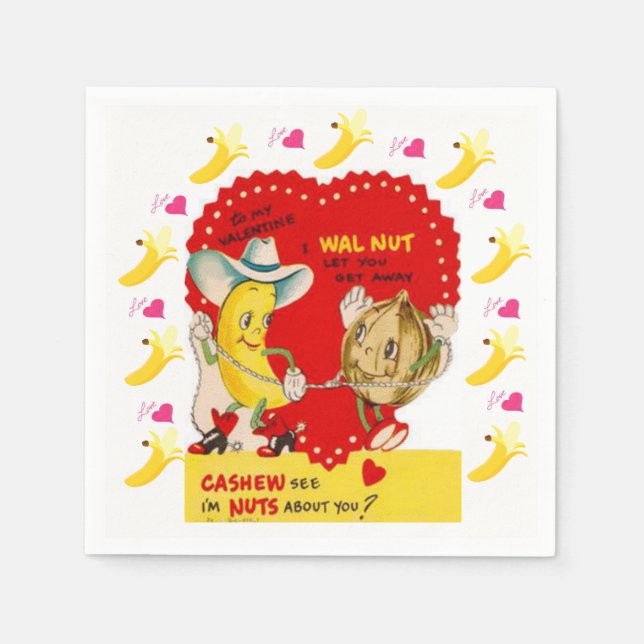 Valentine's Day Paper Napkins (Front)