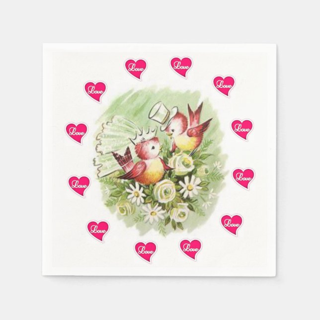 Valentine's Day Paper Napkins (Front)