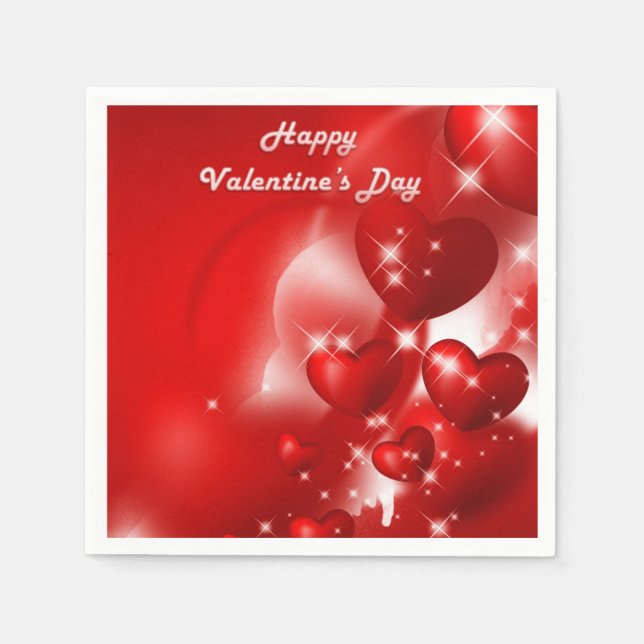 Valentine's Day Paper Napkins (Front)
