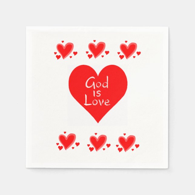 Valentine's Day Paper Napkins (Front)