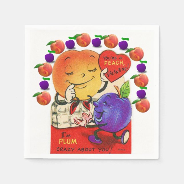 Valentine's Day Paper Napkins (Front)