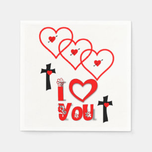 Valentine's Day Paper Napkins