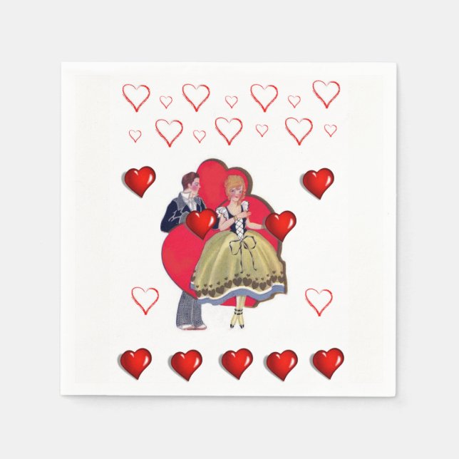 Valentine's Day Paper Napkins (Front)