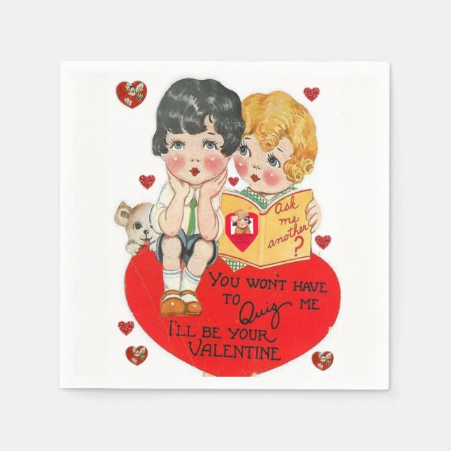 Valentine's Day Paper Napkins (Front)