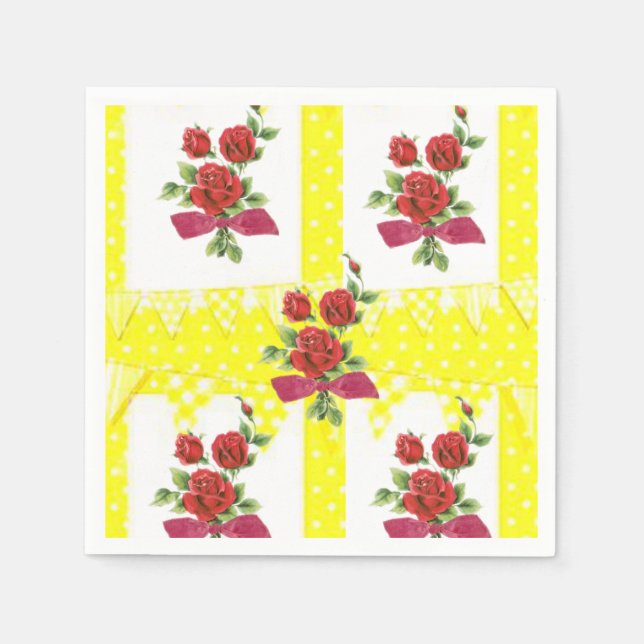 Valentine's Day Paper Napkins (Front)