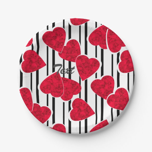 Valentine's day paper plate (Front)