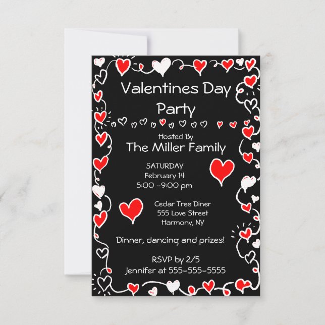 Valentines Day Party Invitation (Front)