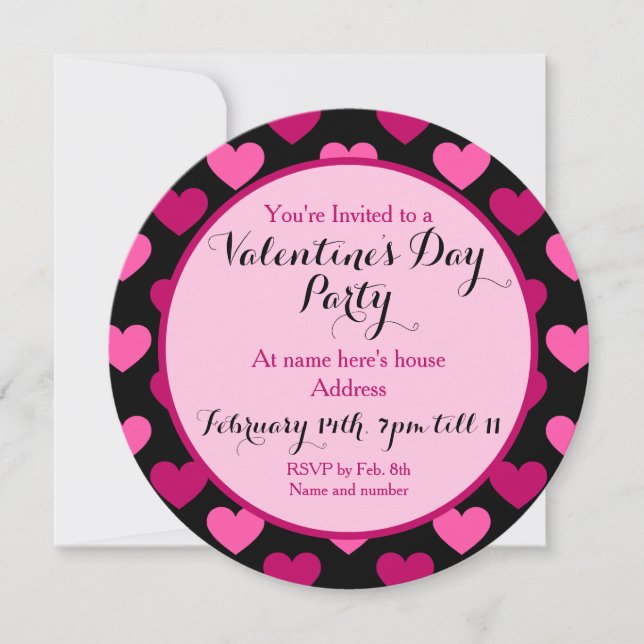 Valentines Day Party Invitation (Front)