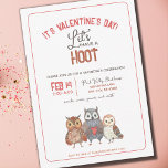 Valentine's Day Party Owl Themed Invitation<br><div class="desc">These adorable owl themed invitations are perfect for inviting guests to celebrate Valentine's Day!  Have a hoot this holiday with these adorable custom invites featuring watercolor owls designed to stand out and set the mood for a fun and friendly shin dig for family,  kids,  friends,  or the community!</div>