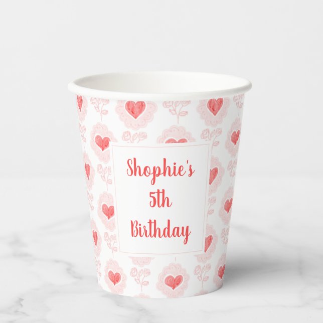 Valentine's Day Party Paper Cup (Front)