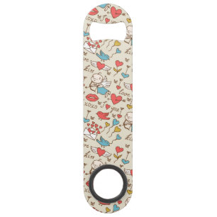 Valentine's Day Pattern with Cupid