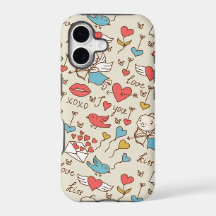 Valentine's Day Pattern with Cupid