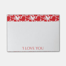Valentine's Day pattern with red hearts