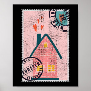 Valentines Day Philatelist Love Postal Stamp Colle Poster
