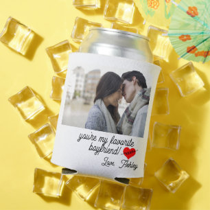 Valentines Day Photo Can Cooler - Boyfriend Funny
