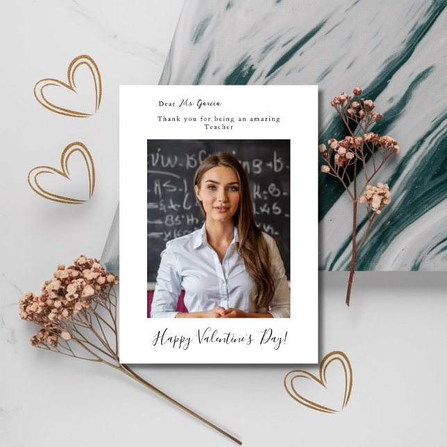 Valentine's Day Photo Card For Amazing Teacher (Creator Uploaded)