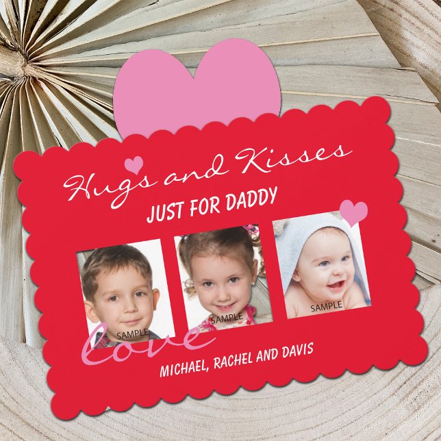 Valentine's Day Photo Card for Daddy Hugs (Creator Uploaded)